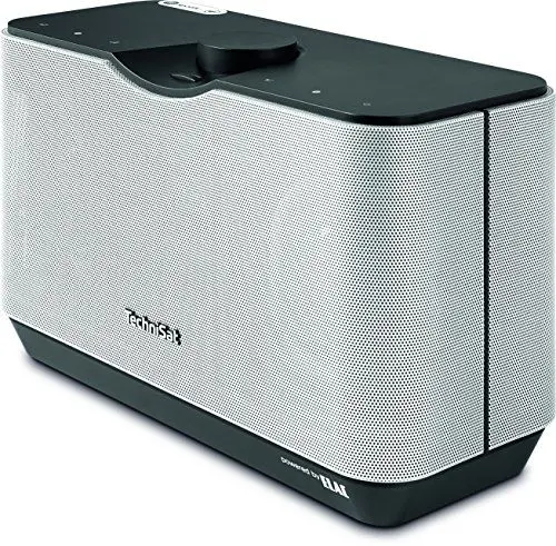 Produktbild: TechniSat AUDIOMASTER MR2 – 60 Watt ELAC WLAN-Lautsprecher und Internetradio (mit UPnP/DLNA Audiostreaming, Multiroom Speaker zum Abspielen von Internetradio, Spotify und Bluetooth) schwarz/silber