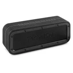 Produktbild: TechniSat BLUSPEAKER OD TWS - Outdoor Bluetooth-Lautsprecher (Stereo, 30 Watt, Freisprecheinrichtung mit Mikrofon, Metallfront und Gummirahmen, IPX6, Akku, USB-C, True-Wireless) schwarz