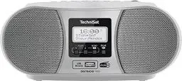 Produktbild: TechniSat DIGITRADIO 1990 - Stereo-Boombox mit DAB+/UKW-Radio und CD-Player (Bluetooth-Audiostreaming, Kopfhöreranschluss, USB, AUX in, Ladefunktion, Uhr, 2 x 1,5 Watt Ausgangsleistung) silber
