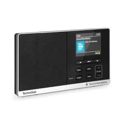 Produktbild: TechniSat DIGITRADIO 215 Deutschlandradio Edition - portables DAB Radio (DAB+, UKW, Farbdisplay, sechs Direktwahltasten, Wecker, Favoritenspeicher, Kopfhöreranschluss, Netz- & Batteriebetrieb)