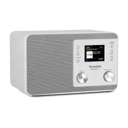 Produktbild: TechniSat DIGITRADIO 307 - DAB Radio (DAB+, UKW, Aux-Eingang, Kopfhöreranschluss, Favoritenspeicher, Wecker, Sleeptimer, Uhr- und Datumsanzeige, 5W RMS Monolautsprecher) weiß