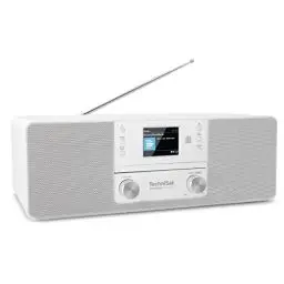 Produktbild: TechniSat DIGITRADIO 370 CD BT - Stereo Digitalradio (DAB+, UKW, CD-Player, Bluetooth, Farbdisplay, USB, AUX, Kopfhöreranschluss, Kompaktanlage, Wecker, 10 Watt, Fernbedienung) weiß