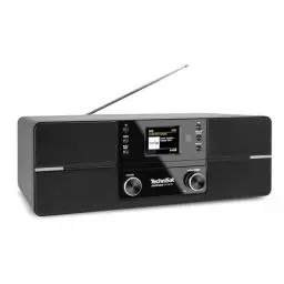 Produktbild: TechniSat DIGITRADIO 371 CD IR - Stereo Internetradio (DAB+, UKW, CD-Player, WLAN, Bluetooth, Farbdisplay, USB, AUX, Kopfhöreranschluss, Wecker, 10 Watt, Fernbedienung), Schwarz/Silber