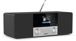 Produktbild: TechniSat DIGITRADIO 3 VOICE - Stereo DAB Radio Kompaktanlage mit offline Sprachsteuerung (DAB+, UKW, CD-Player, USB, Kopfhöreranschluss, AUX-Eingang, Radiowecker, OLED Display, 20 Watt RMS)