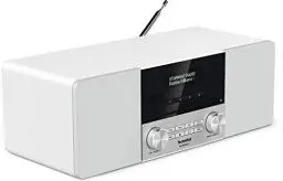 Produktbild: TechniSat DIGITRADIO 3 - Stereo DAB Radio Kompaktanlage (DAB+, UKW, CD-Player, Bluetooth, USB, Kopfhöreranschluss, AUX-Eingang, Radiowecker, OLED Display, 20 Watt RMS) weiß