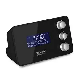 Produktbild: TechniSat DIGITRADIO 50 SE - Radiowecker (DAB+/UKW Tuner, dimmbares Display, Wecker mit Zwei einstellbaren Weckzeiten, Snooze, Sleeptimer, 1,5 Watt, Kopfhöreranschluss, USB-Charging) schwarz