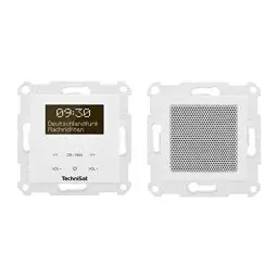 Produktbild: TechniSat DIGITRADIO UP 55 - DAB+ Unterputzradio für die flexible Montage (DAB, UKW, Bluetooth-Empfang, dimmbares OLED-Display, Weck- und Sleeptimer, 2 Watt, Made in Germany) Frontcover RAL 9016, weiß