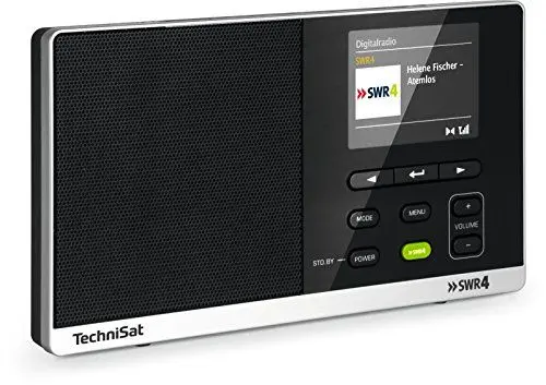 Produktbild: TechniSat DIGITRADIO 215 SWR4 Edition - portables DAB Radio (DAB+, UKW, Farbdisplay, SWR4-Direktwahltaste, Wecker, Favoritenspeicher, Kopfhöreranschluss, Netz- und Batteriebetrieb) schwarz