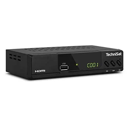 Produktbild: TechniSat HD-C 232 - HD-Receiver für digitales Kabelfernsehen (HDTV, DVB-C, HDMI, SCART, USB 2.0, RF in, RF out, EPG, Fernbedienung ) schwarz