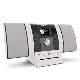 Produktbild: TechniSat MULTYRADIO 4.0 - Internetradio (WLAN Radio, DAB+, UKW, Spotify, Bluetooth, CD-Player, USB, Farbdisplay, Musikstreaming, 2 x 10 Watt Stereo Lautsprecher) schwarz/weiß