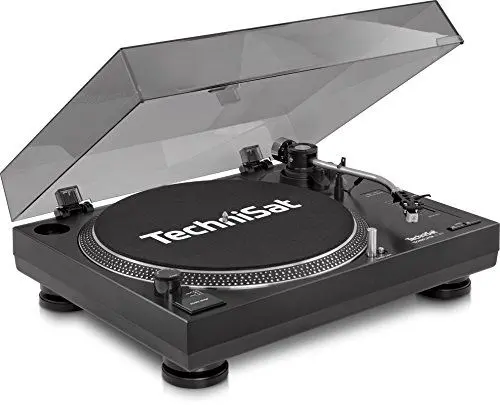 Produktbild: TechniSat TECHNIPLAYER LP 300 - Profi-USB-DJ-Plattenspieler (mit Scratch-Funktion und Digitalisierungsfunktion, Drehzahl: 33/45 U/min, Quarzgesteuerter Direktantrieb) schwarz