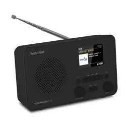 Produktbild: TechniSat TECHNIRADIO 6 IR – portables Internetradio (DAB+, UKW, WLAN, Bluetooth, Farbdisplay, Wecker, Favoritenspeicher, 3 Watt RMS) schwarz