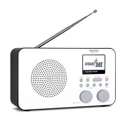 Produktbild: TechniSat VIOLA 2 C IR - tragbares Internetradio (DAB+, UKW, WLAN, 2.4 Zoll Farbdisplay, Kopfhöreranschluss, Wecker, Sleeptimer, 3 Watt RMS, Akku, Netzteil) weiß/schwarz