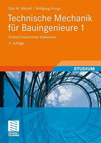 Produktbild: Technische Mechanik fur Bauingenieure 1: Statisch bestimmte Stabwerke (Teubner Studienskripten Bauwesen) (German Edition) (Teubner Studienskripten Bauwesen, 1, Band 1)