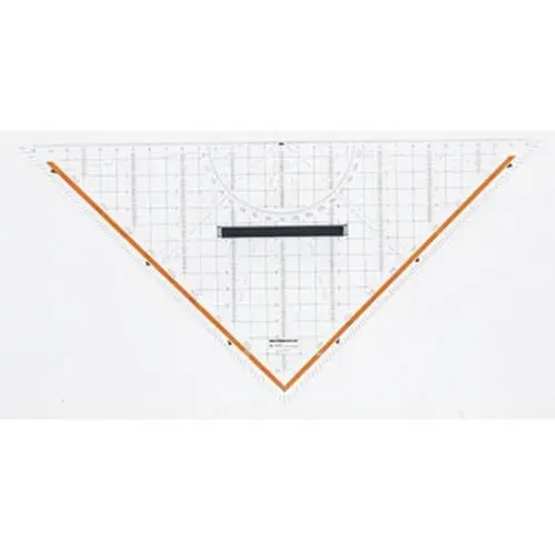Produktbild: Rumold 316.104 Acryl TZ-Dreieck mit Abnehmbarer Griff, Transparent, 325mm Länge Hypotenuse