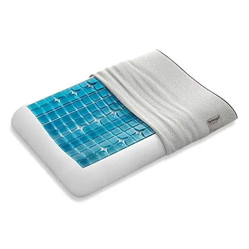 Produktbild: Technogel® Anatomic Orthopädisches Nackenstütz-Kopfkissen – Patentiert, Schadstofffrei & Zertifiziert - HWS-Gel-Kissen für Rücken-& Seitenschläfer inkl. Kissenbezug 66x42x07cm