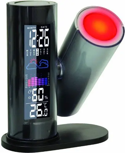 Produktbild: Technoline Projektionswecker WT 514 mit Wettervorhersage, schwarz, 116 x 65 x 142 mm