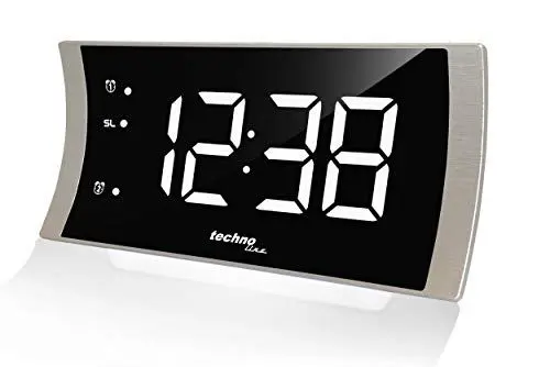 Produktbild: Technoline WT494 LED-Radiowecker, Silber-schwarz, 180 x 96 x 47 mm
