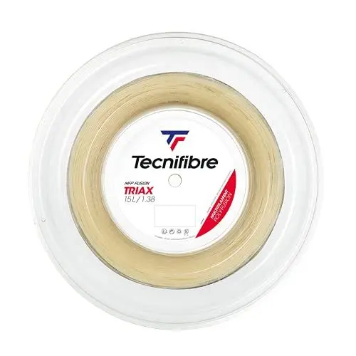 Produktbild: Tecnifibre Triax Tennisseil für Erwachsene, Unisex, Natur, 1,38/200 m