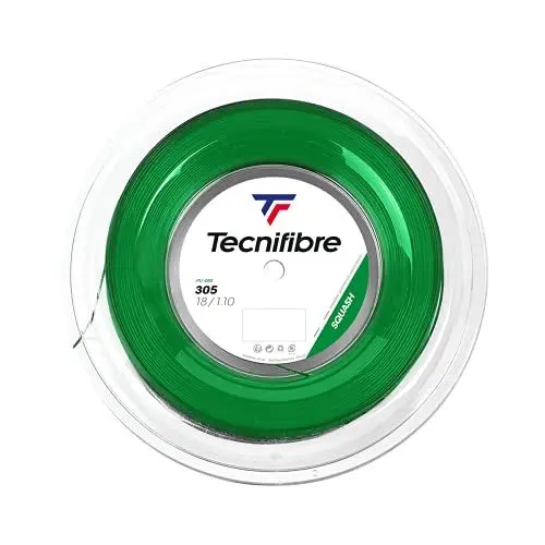 Produktbild: Tecnifibre Unisex-Adult Rolle 200M 305 Squash 1.10 Squashsaite, Grün, 1.10mm