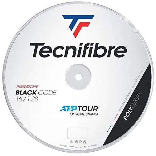 Produktbild: Tecnifibre Unisex – Erwachsene Rolle 200M Black Code 1.28 Tennissaiten, Schwarz, Einheitsgröße