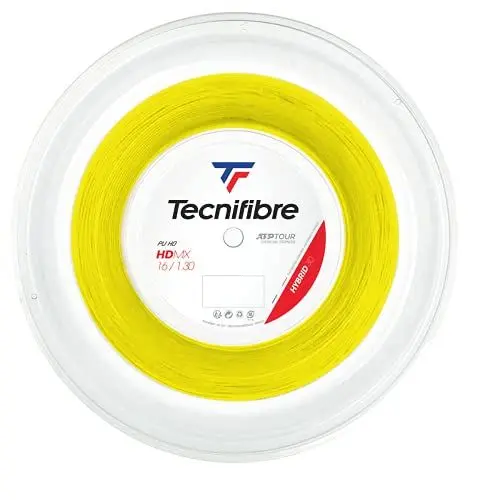 Produktbild: Tecnifibre Unisex – Erwachsene Rolle 200M HDMX 1.30 Tennissaiten, Gelb, 1.30mm