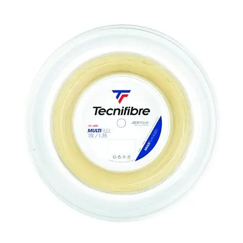 Produktbild: Tecnifibre Unisex – Erwachsene Rolle 200M MULTIFEEL 1.35 Tennissaiten, Natur, Einheitsgröße