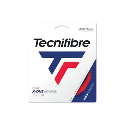 Produktbild: Tecnifibre X-One Biphase 12,2M Schwarz Tennis Saitenset 12,2m Multifil Schwarz 1,30
