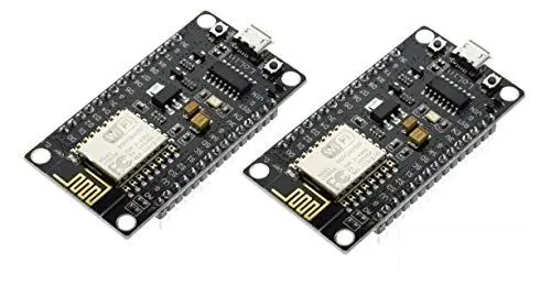 Produktbild: TECNOIOT 2 STK NodeMcu V3 WeMos WLAN Modul CH340 Entwicklungsplatine ESP8266 ESP12E