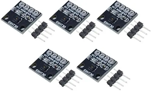 Produktbild: TECNOIOT 5 Stück GXHT30 Mikrocontroller Temperatur- und Feuchtigkeitssensormodul IIC I2C Breakout