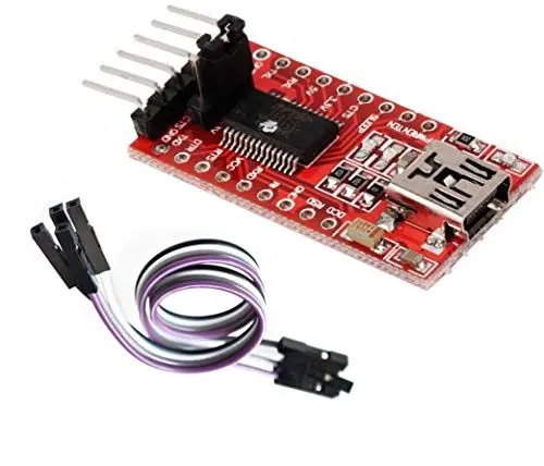 Produktbild: FTDI FT232RL USB to TTL Serial Converter Adapter Module 5V and 3.3V + Cable |FTDI FT232RL USB-zu-TTL-Konverter-Adaptermodul mit 5 V und 3,3 V + Kabel