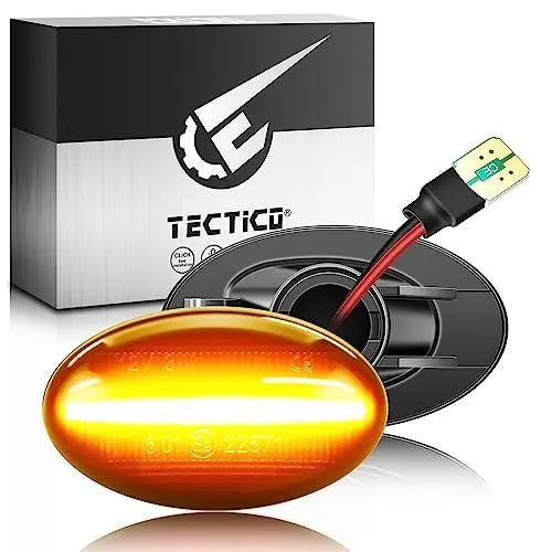 Produktbild: TECTICO Seitenblinker Seitenmarkierungsleuchter Lichtblinker Blinker Kompatibel mit A-Class W168 1997-2001 Smart W450 W452 1998-2007 Citan W415 2012~ Vito W639 2003-2014 Vito W447 2014-, 2 Stück