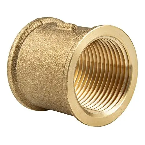 Produktbild: tecuro Muffe Innengewinde Rp 3/4 Zoll nach Norm ISO 7/1 DIN EN 10226-1, Messing blank CW617N nach Trinkwasserverordnung 50930-6