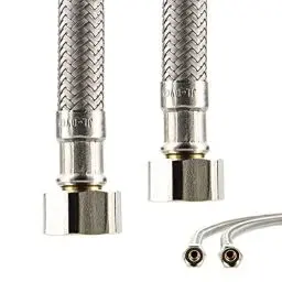 Produktbild: tecuro DN 8 Verbindungsschlauch IG x IG - für Sanitärinstallation KTW-A- DVGW (3/8 x 3/8 x 1000 mm)