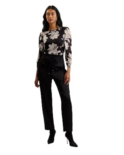 Produktbild: Ted Baker Damen WMT-Natori-Satin Slim Taper Jogger Klassische Hose, Black, 42