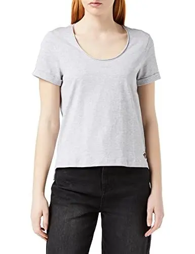 Produktbild: Ted Baker Damen miarna U-Ausschnitt, einfach zu tragen T-Shirt, Grau, Gr. 40 (Herstellergrösse: 4)