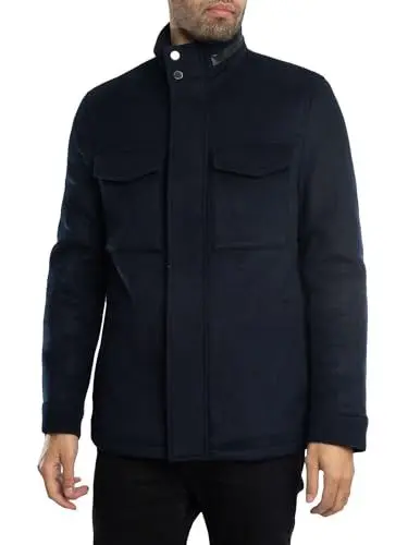 Produktbild: Ted Baker Herren Knowl Feldjacke mit Stehkragen, Blau, XS