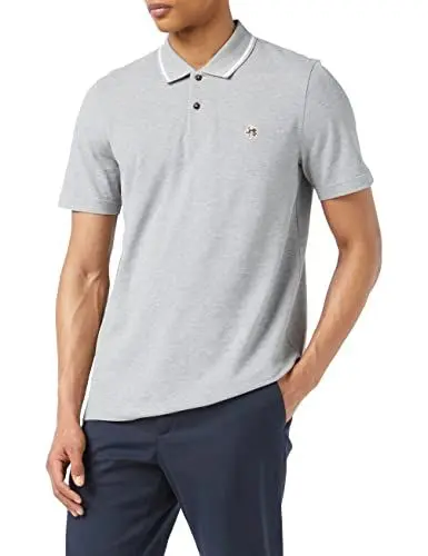 Produktbild: Ted Baker Herren camdn-ss Poloshirt Hemd mit Button-Down-Kragen, Lt-Grau, XL