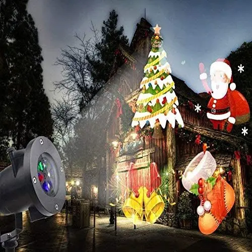 Produktbild: LED Projektor Weihnachten Weihnachtsmann Lampe Wasserdicht Projektionslampe für Innen und Aussen Dekoration Weihnachts Party Garten Bar