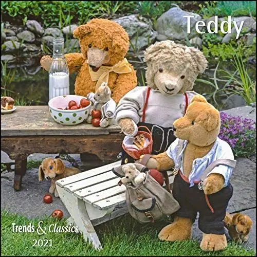 Produktbild: Teddy 2021 - Broschürenkalender - Wandkalender - mit herausnehmbarem Poster - Format 30 x 30 cm