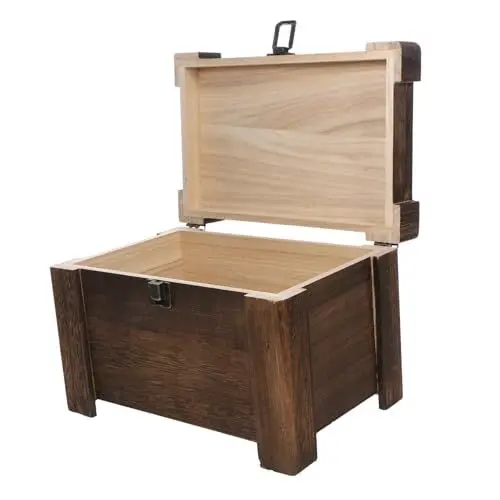Produktbild: PLAFOPE 5 X 16 5 X 17 Cm Holzkohle Tee Truhe Tee Organizer Box für Schublade Lagerung Teebeutel Spender