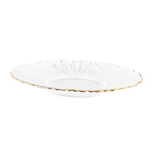 Produktbild: Garneck Glas Mit Luxusrand - Teetassen-untertasse Schreibtisch-Accessoire Elegantes Teeservice