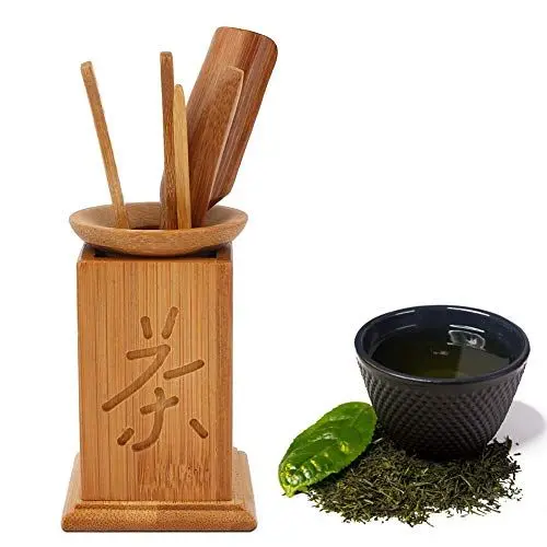 Produktbild: Teezeremonie-Set aus Natürlichem Bambus, Teezubehör für Kung-Fu-Tee, Sechsteiliges Set