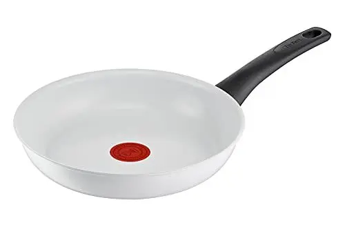Produktbild: Tefal C41704 Ceramic Control Bratpfanne 24 cm | sichere Keramikversiegelung | Thermo-Signal Temperaturindikator | leichte Reinigung | induktionsgeeignet | Weiß