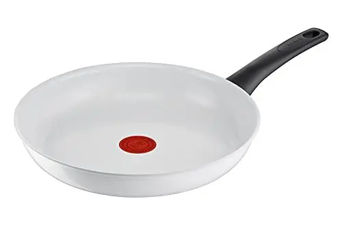 Produktbild: Tefal Ceramic Control Bratpfanne 28 cm, Pfanne Induktion, sichere Keramikpfanne, Thermo-Signal bei idealer Brattemperatur, leichte Reinigung, für alle Herdarten geeignet, weiß, C41706