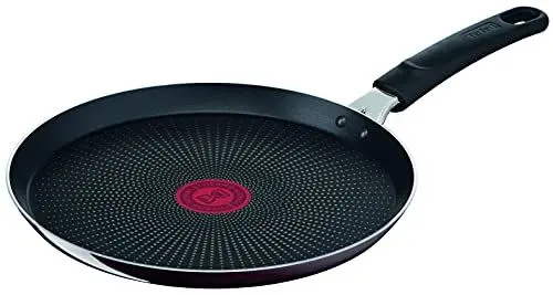 Produktbild: Tefal Resist Intense Crêpepfanne 25 cm, Pancake Pfanne mit Antihaftversiegelung, widerstandsfähig, nicht induktionsgeeignet, Thermo-Signal bei idealer Brattemperatur, einfache Reinigung, D52210