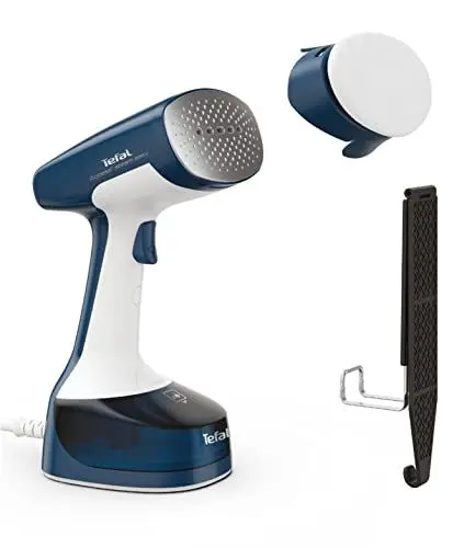Produktbild: Tefal DT7130 Access Steam Easy Dampfbürste | 1400 Watt | 150 ml Wassertank | 2,6 m Netzkabel | bis zu 8 Min. Steamen | schnelles Aufheizen | 25 g/Min. kontinuierliche Dampfabgabe | Weiß/Blau