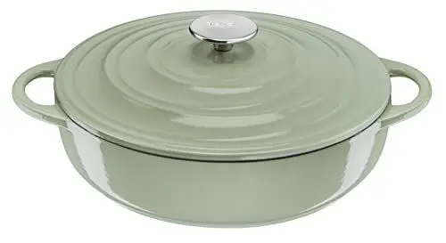 Produktbild: Tefal E25872 LOV Servierpfanne 28 cm | wiedergewonnenes Gusseisen | optimale Wärmespeicherung | für alle Herdarten | induktionsgeeignet | backofengeeignet bis 250°C | spülmaschinenfest | Hellgrün