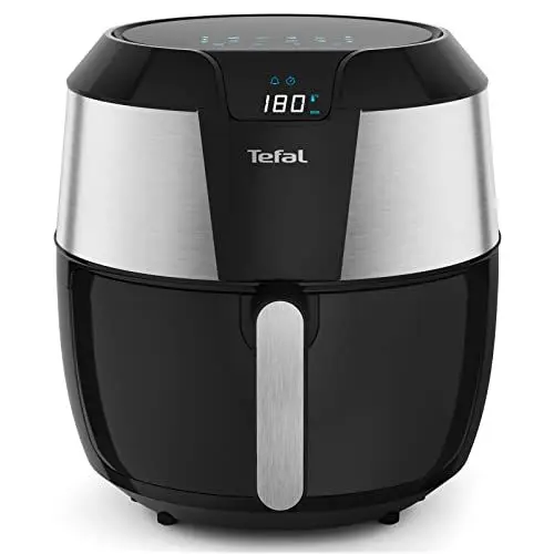 Produktbild: Tefal EY701D Heißluftfritteuse Easy Fry XXL | Air Fryer | 1850 Watt | 5,6 L für 8 Portionen | 8 automatische Programme | Digitales Display | energiesparend | gesunde Friteuse ohne Öl | Edelstahl