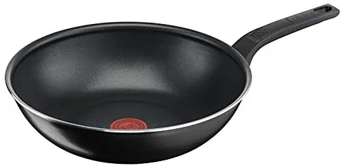 Produktbild: Tefal Easy Cook & Clean Wokpfanne 28 cm, Antihaftbeschichtung, Thermo-Signal Temperaturindikator, Schwarz, B5551933